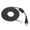 Universal Mouse Cable Braided Line Wire Replacement for Microsoft or Logitech Line 1 Black Whit