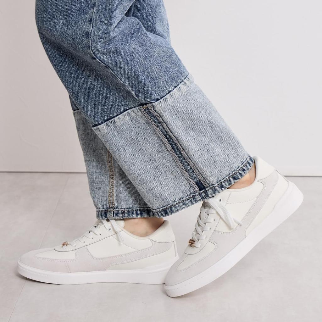 HIMIKO / Himiko / Wildleder-Kombination Courtsohle Sneakers / 657101 Weiß 235