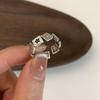 Sophisticated Heart Shaped Ring For Women Adjustable And Trendy Silver Plated Fashion Jewelry