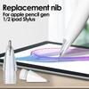 Metal Precise Control Fine Point Tips for Apple Pencil 2/1 Gen iPencil Nibs Upgraded Replacement Tip For iPad Pro Pencil Nib
