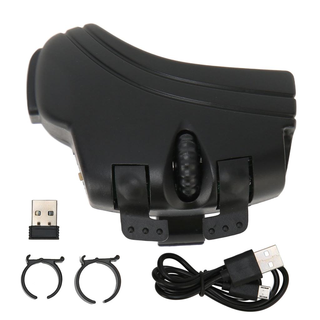 2.4Ghz Wireless Finger Ring Mouse Stable Connection Handheld Ergonomic Portable USB Drived Mouse for Business Office