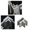2PCS Glass Pool Fencing Spigot Clamp for Balustrade Handrail Staircase, 90 Degree