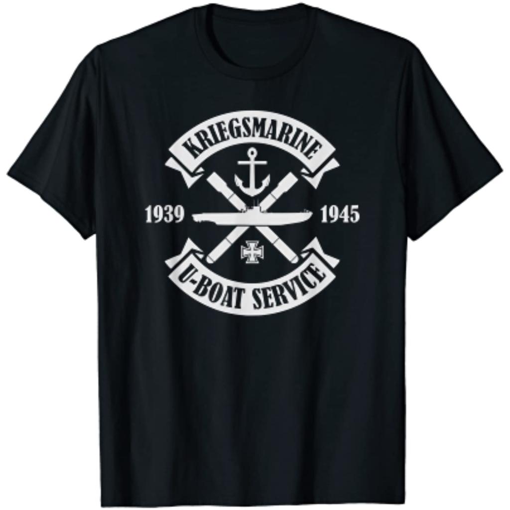 WW2 Kriegsmarine Ponorka Německá námořní ponorka Tričko 100% Bavlna Kulatý výstřih Letní Krátký rukáv Ležérní Pánské tričko Velikost S-3XL
