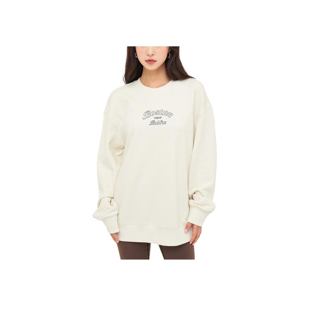New MLB Boston Red Sox Sweatshirt Unisex Hemp Cream 3AMTN1044-43CRM