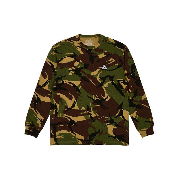 

Palace Sofar Long-Sleeve Woodland Unisex Tops Brown P25LS002 XL