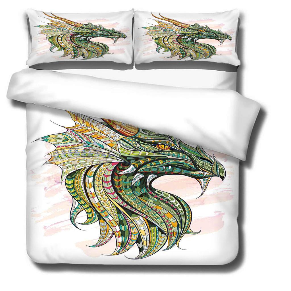 3D Quilt Cover Digital Printing, Three-Piece Set