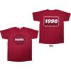 Oasis T-Shirt: 1998 World Tour - South America (Red) (Back Print) OFFICIAL NEW