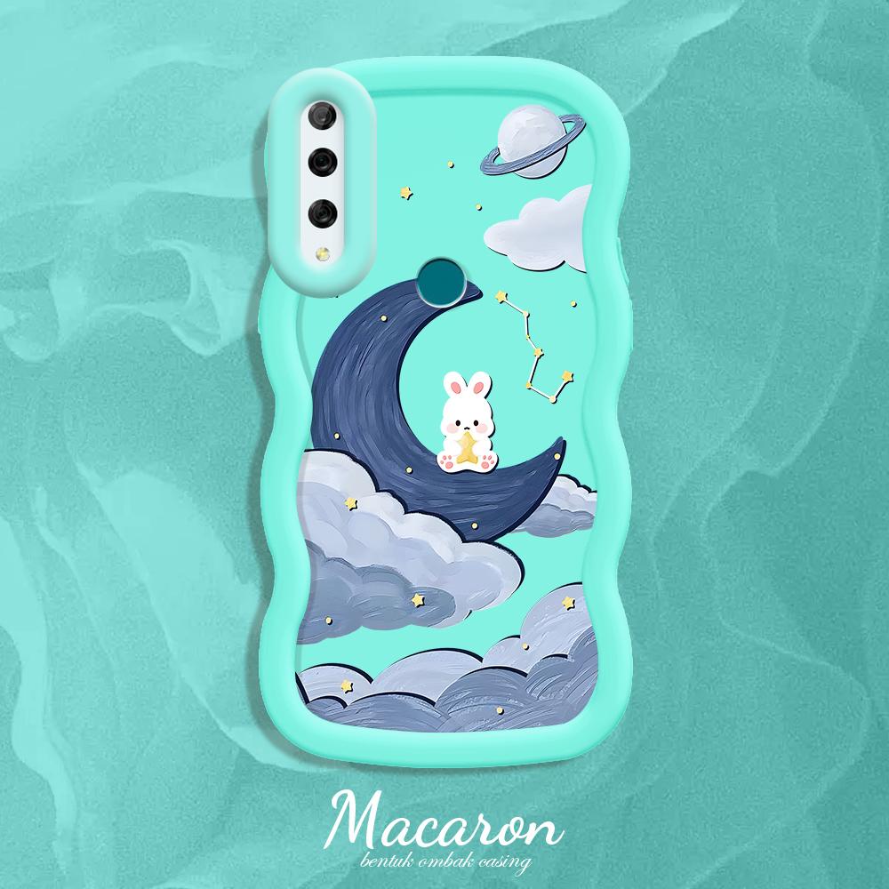 Gemaltes Muster Big Wave Edge Weiches Silikonmaterial Macaron-Telefongehäuse Stoßfestes Schutzgummigehäuse für iPhone Huawei Honor Infinix Tecno