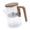 760ml Magnetyczny szklany czajniczek z separacją wody, przezroczysty czajniczek z sitkiem, uchwyt antypoparzeniowy