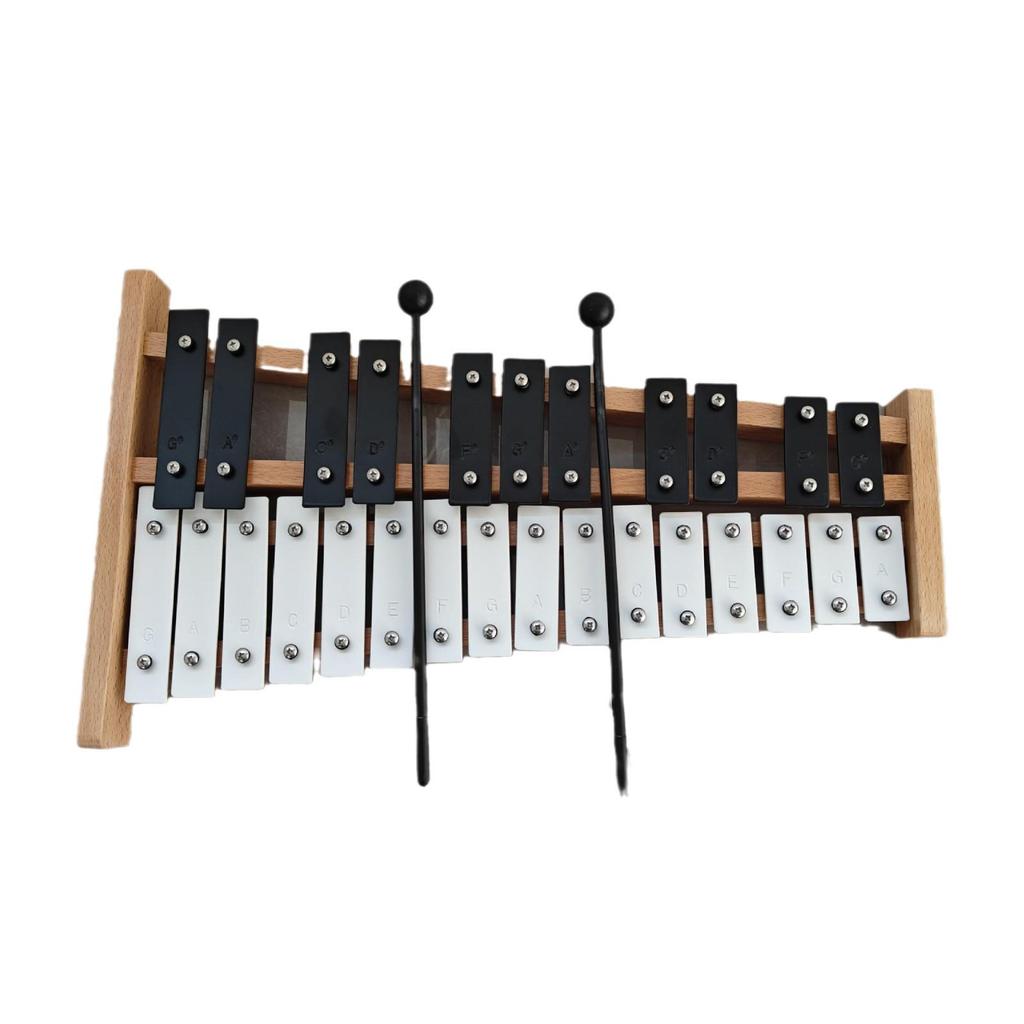 27-Note Steel Glockenspiel Xylophone: Perfect for Beginners, Christmas Gifts, and Early Childhood Education.