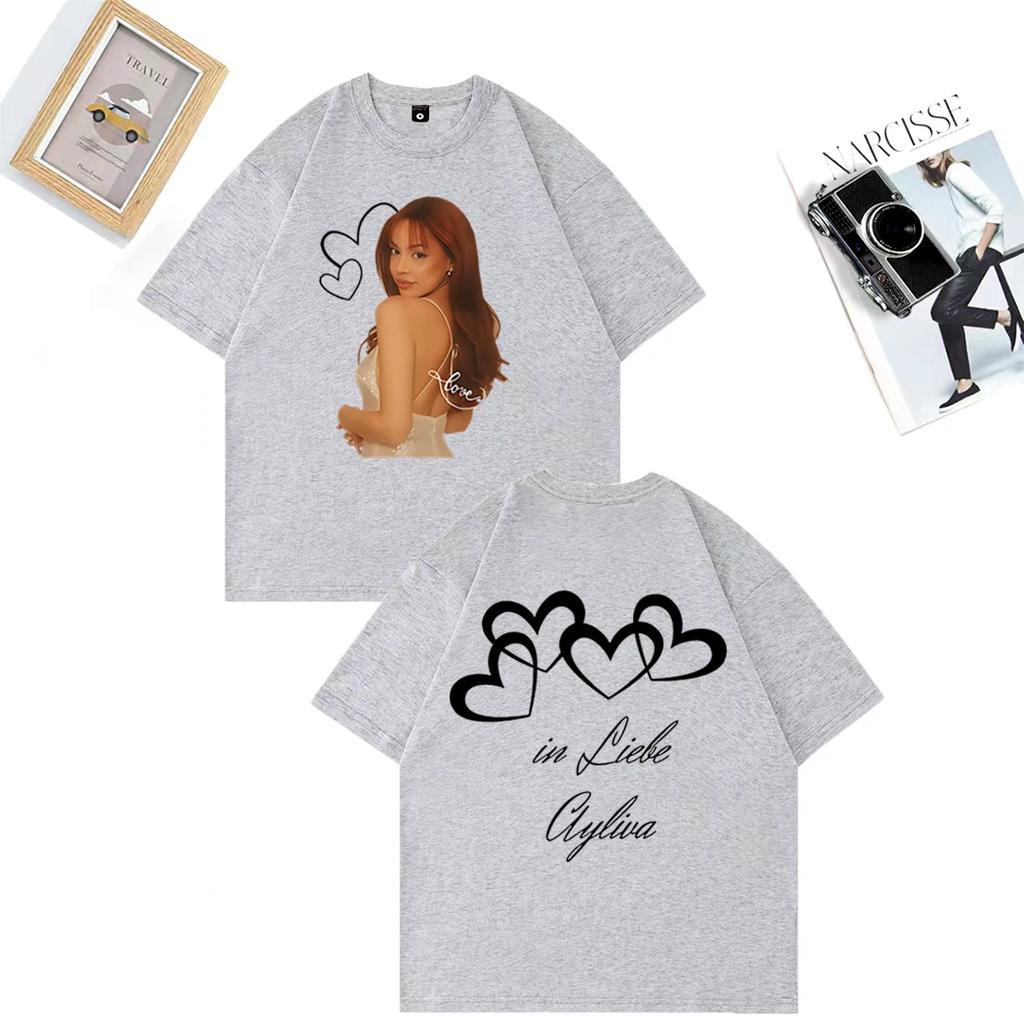 Ayliva Tour 2025 Fashion Loose T Shirt Summer Unisex WOMENs ONeck Graphic Streetwear Casual Vintage Oversized Cotton Tees Shirts