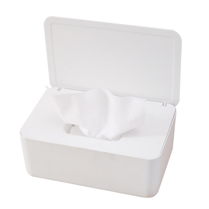 

Новый держатель для диспенсера влажных салфеток с крышкой, черный пылезащитный ящик для хранения салфеток для домашнего офиса