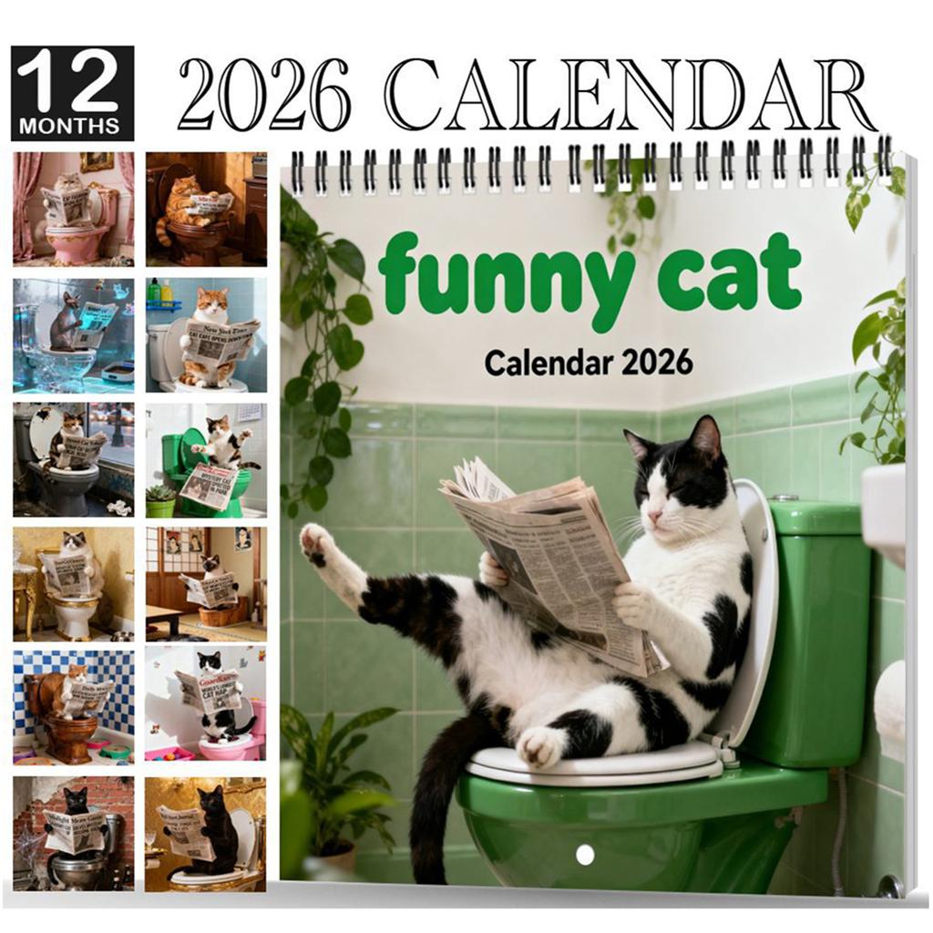 Medieval Cat Calendar 2026 - Renaissance Style Medieval Cat Wall Calendar 12 Monthly Planner Agenda Organizer Calendar for Home