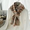 Plaid Scarf Autumn and Winter Women's High End Korean Style Winter Warm Scarf Thickened Imitation Cashmere Shawl