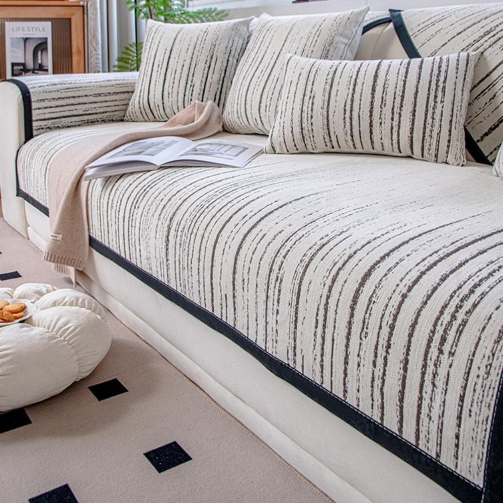 

Chenier sofa cushion universal in all seasons 2024 new light luxury cream style sofa cover non-slip cover cloth seat cushion 70*70cm