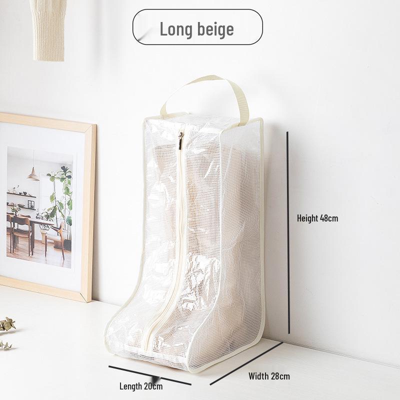 Transparent Moisture-Proof Shoe Dust Cover for Long and Short Boots