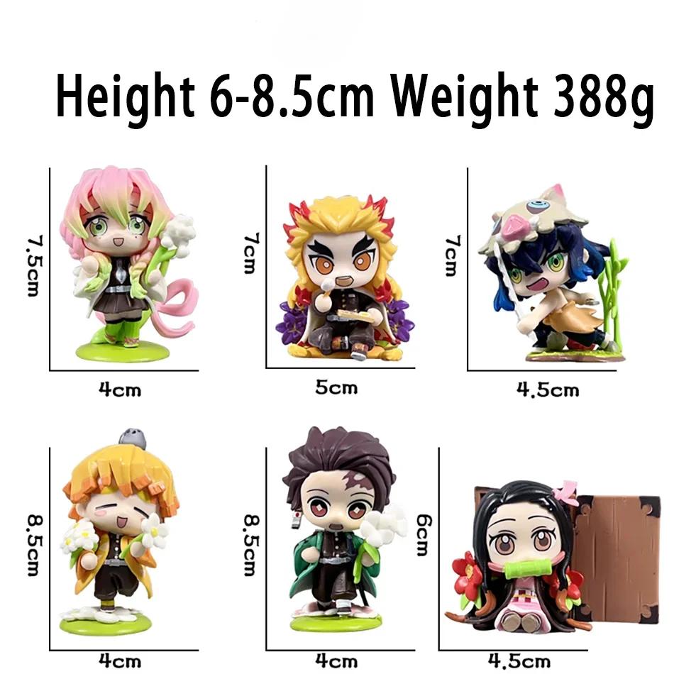 #Demon Slayer Tanjiro Kamado Nezuko Anime Cartoon Figure Blind Box Creative  Statue Model Ornament Surprise Gift Box