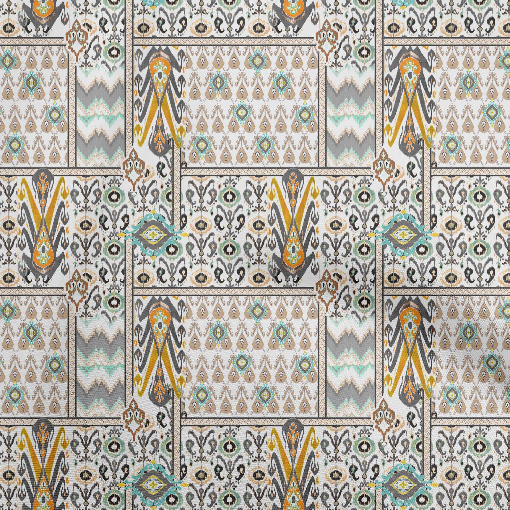 

OneOone Cotton Flex Dark Blue Fabric Flame Stitch Швейний матеріал Тканина з принтом The Yard 40 дюймів 42InchWide-ViscoseChiffon жовтий