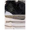 New Handmade Rhinestone Bucket Evening Bag Women Chain Crossbody Top Handle Vest Purse For Wedding Banquet Party