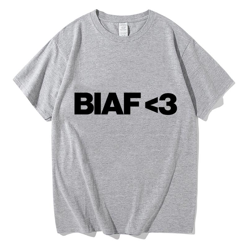 2026 Young Miko BIAF T-Shirt Lustige Fan-T-Shirts Freizeit Reiner Baumwolle Kurzarm Rundhals-T-Shirts Ästhetische Kleidung Streetwear