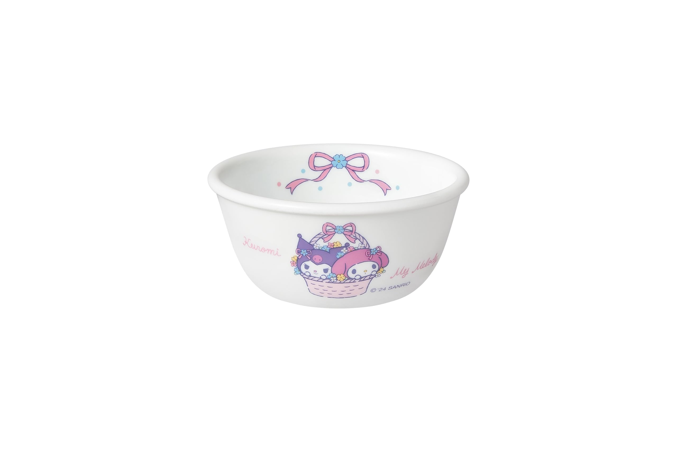 

Pearl Metal CORELLE Plate, Break-Resistant, Lightweight, Microwave, Oven, and Dishwasher Safe, My Melody & Kuromi Small Bowl (J406-SNMK CP-1017)