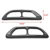 2pcs Carbon Fiber Style Left Right Rear Cylinder Exhaust Tail Pipe Cover Trim For Honda Accord 10th Gen 2018 2019 2020 2021 2022