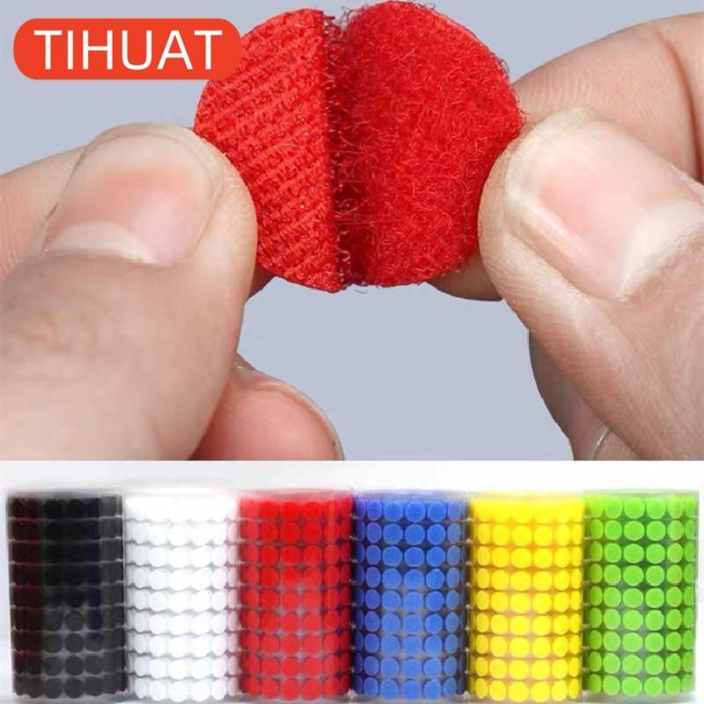 Polka Dot Self Adhesive Tape Self Adhesive Velcro Tape Strong Glue Magic Sticker Fixed Hook Loop