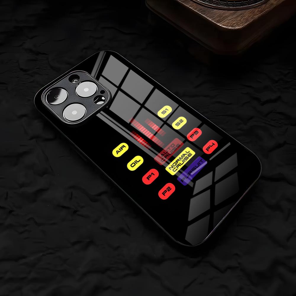 Cool K-Knight Rider Phone Case For IPhone 17 Air 16 E Pro Max 15 14 13 Mini 12 Pro 11 Max Plus Black Glass Cover