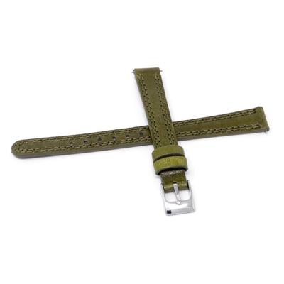 Watch Genuine Leather with Care Instructions [Seiko] Band, 12mm, Strap, Women's, (Green)
