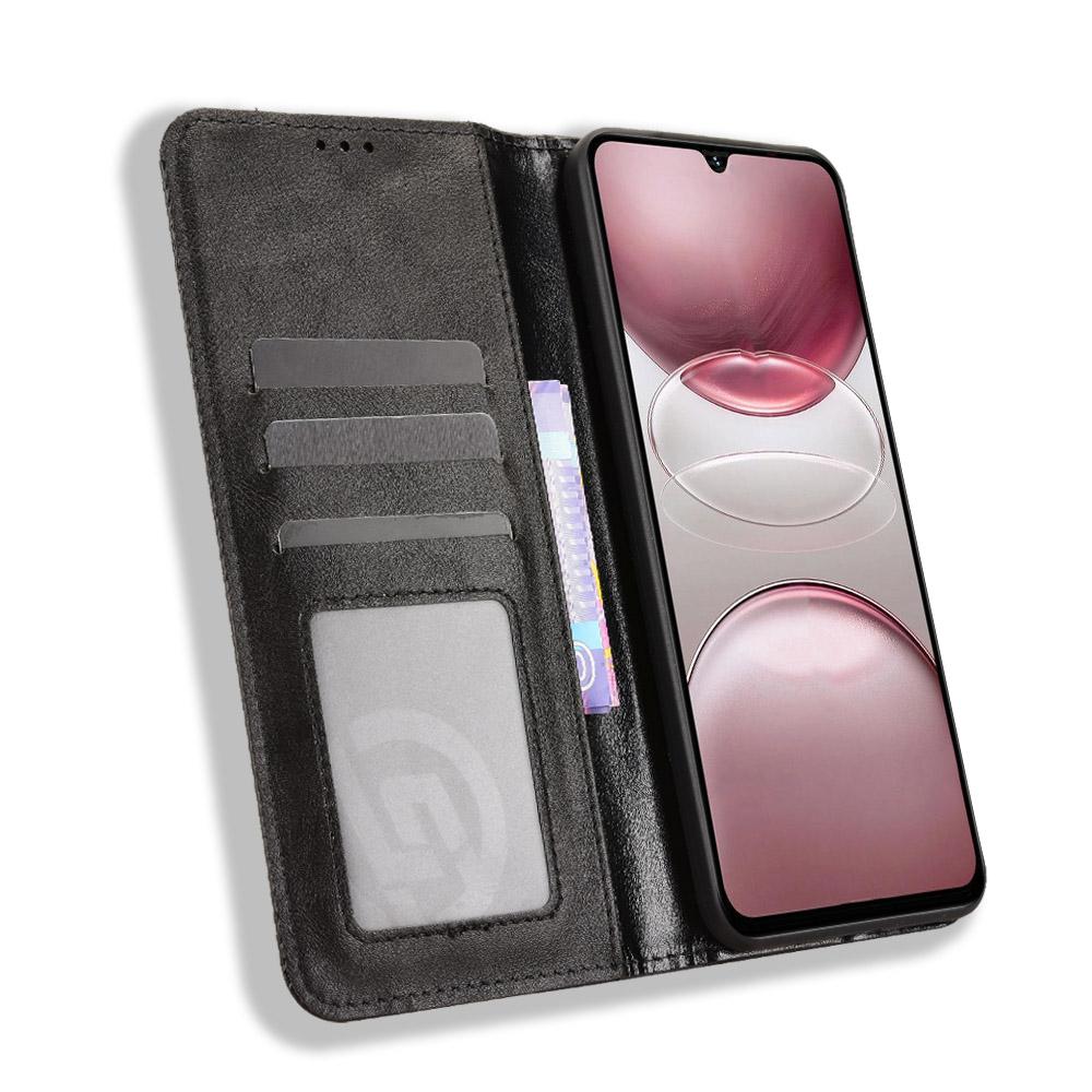 Für Umidigi G100 5G/Umidigi G100 Pro 4G Lederhülle Brieftasche Ständer Retro Textur Handyhülle