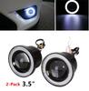 Waterproof Headlights Daytime Running DayLight Turn Signal Trunk Led Car COB Auto DRL Led 12V HeadLamps Angel Eyes Fog Lamp