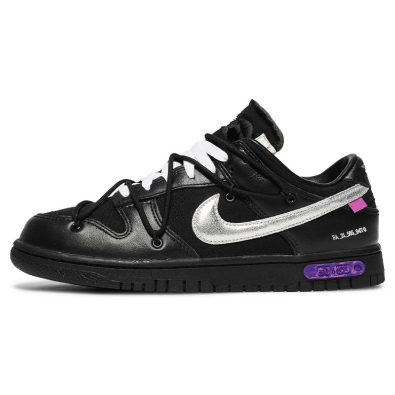 

Кеды для скейтбординга Nike Dunk Low Off-White Lot 50 DM1602-001 36.5