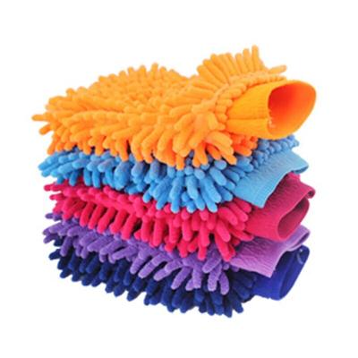 Luvas de microfibra para lavagem de carros Luvas de chenille laváveis Escova de limpeza grossa para detalhamento de carros Toalha Ferramentas de limpeza de carros Acessórios para automóveis