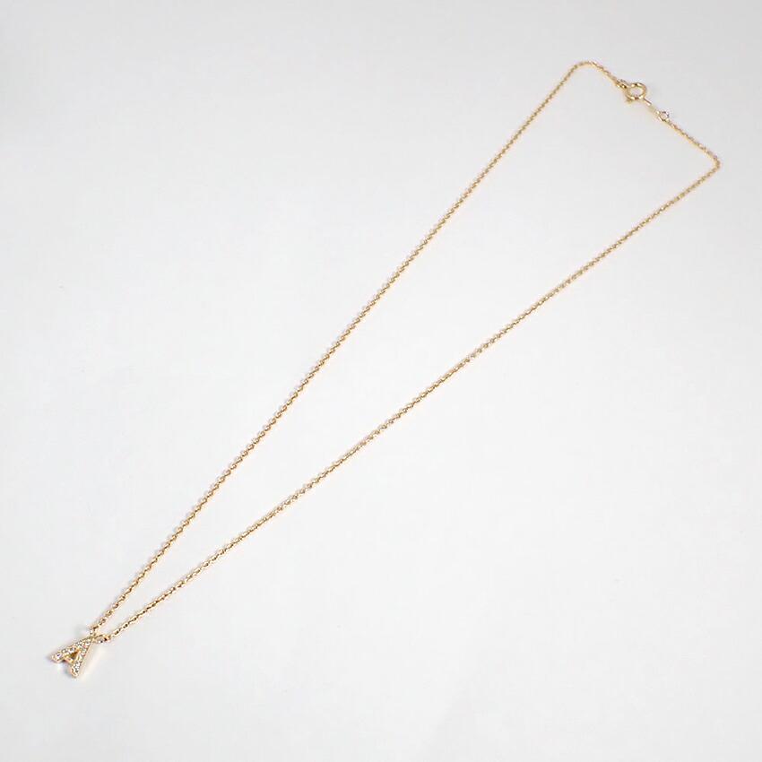 Gebrauchte Star Jewelry 18K Gelbgold Diamant Initial A Anhänger Halskette j48-4