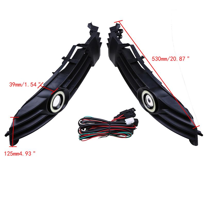 Lumini de zi LED Angel Eyes, Lumini de ceață auto, Albe, Inele auto, Lămpi de ceață LED pentru VW Passat 4Motion Santana 2001-2005