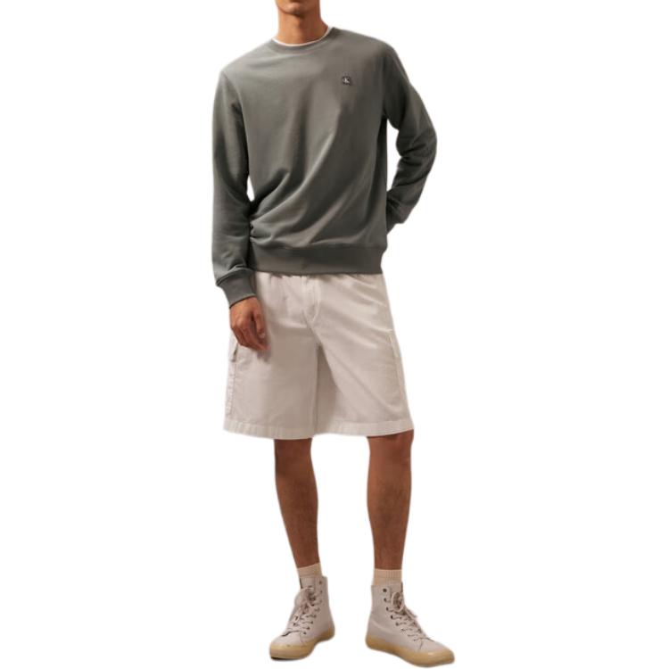 

Calvin Klein Jeans 24 Solid Simple Straight Leg Cargo Casual Shorts Men Shorts Moonlight-White J325140-YAF L