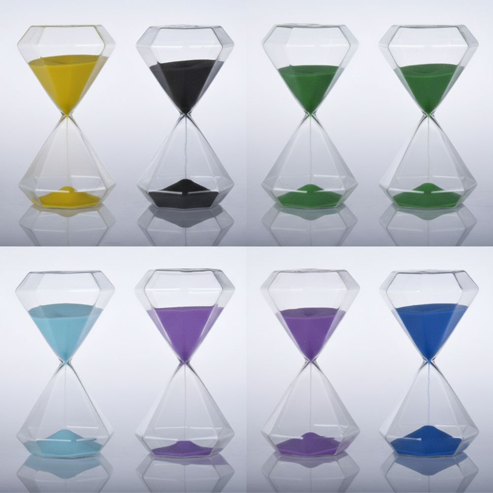 Clessidra di Alta Qualità a Forma di Diamante 5 Minuti Semplice Clessidra Decorazione per la Casa