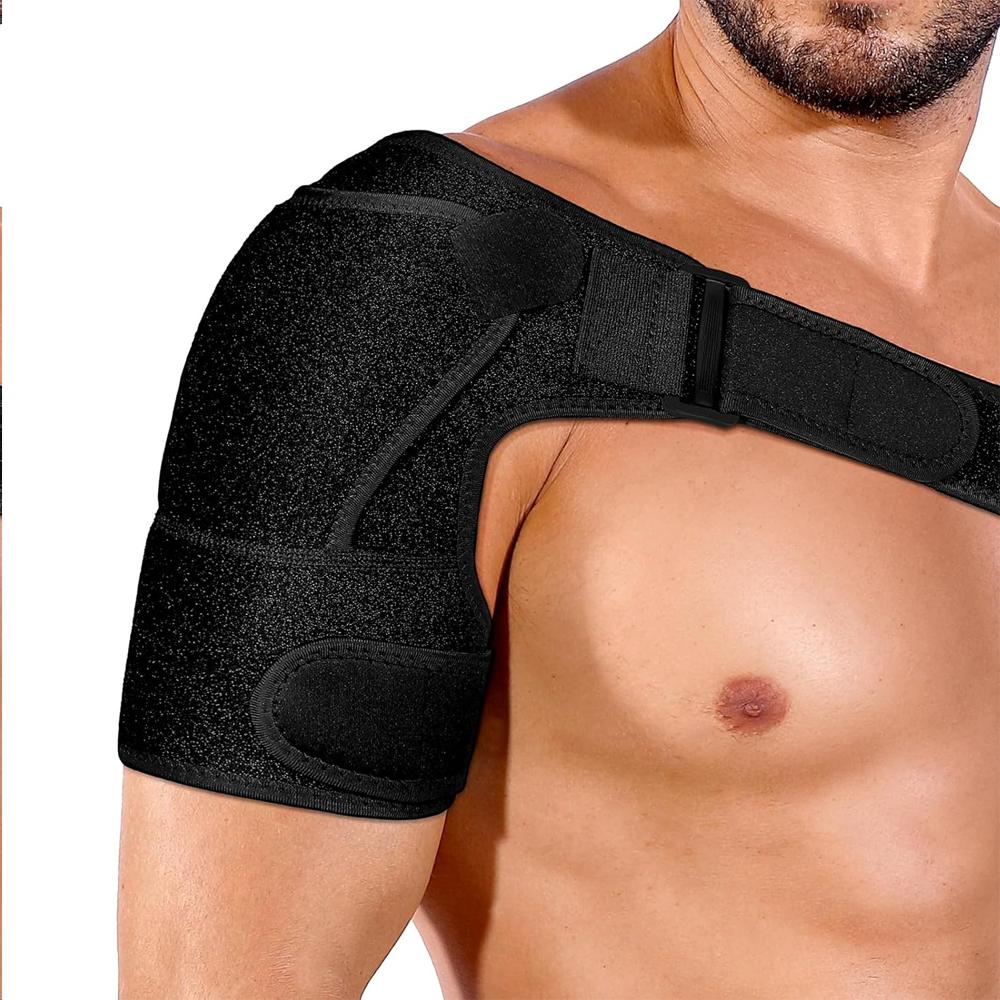 Recovery Shoulder Brace for Men & Women, Adjustable Shoulder Support Sleeve for Torn Rotator Cuff AC Joint Relief Arm Stability