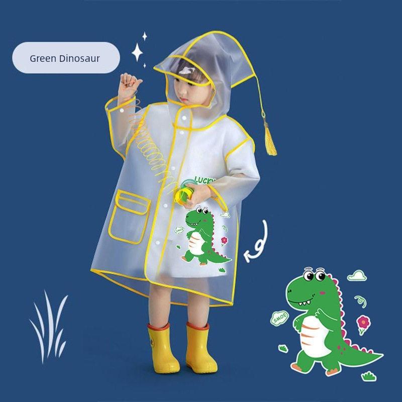 Children's Raincoat, Boys' Waterproof Rain Boots Set, Kidsren's Students' Special Full-Body Rain Poncho for School, Kindergarten Girls' Rain Poncho