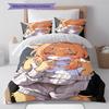 Anime Pattern Bedding Quilt Set Quilt Cover Pillowcase Home Decoration Birthday Gift (1 * Duvet Cover + 2 * Pillowcase, Without Core)