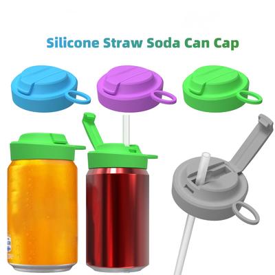 Can Cover With Straw Can Straw Cover Silicone Can Cover Juice Drink Can Cover