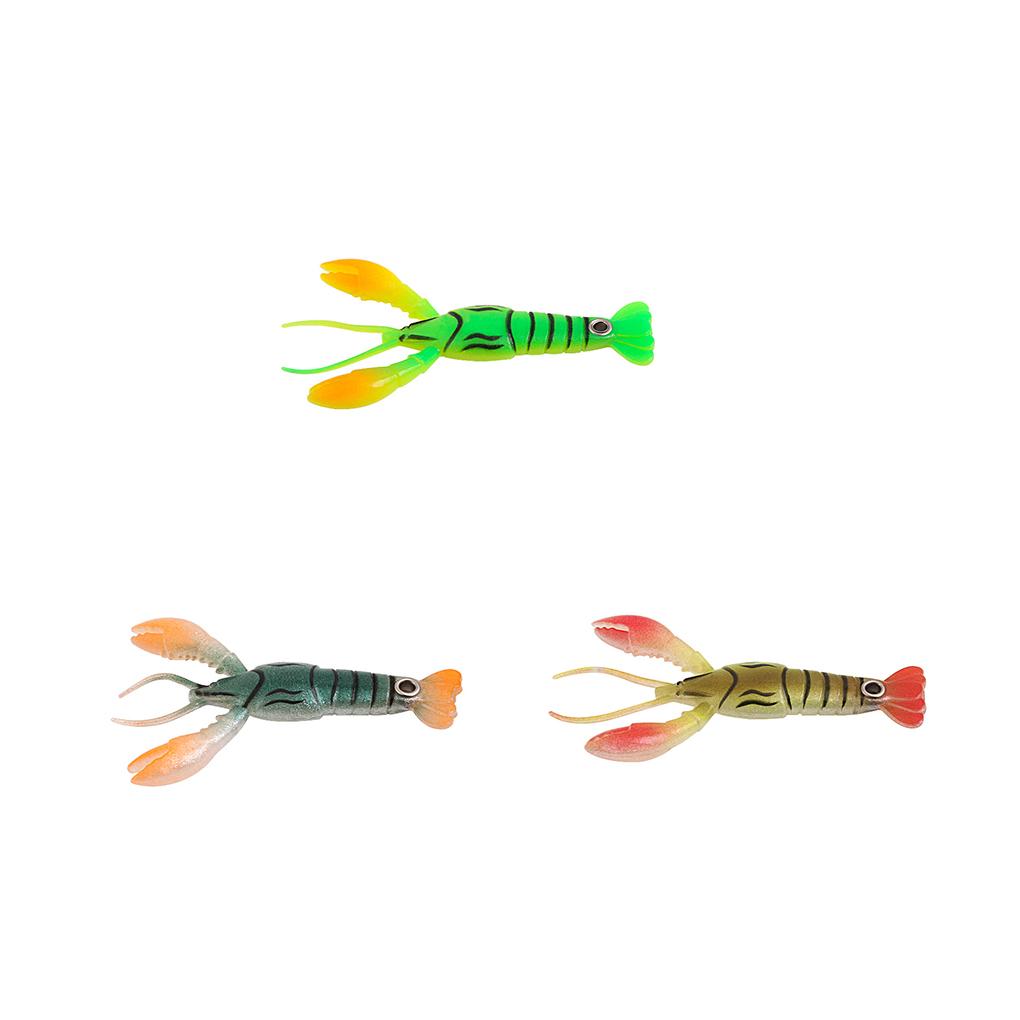 Artificial Bait Fake Lure Sinking Spinner Luminous Lobster Fish Hook Sea Firmness for Beginners Shaking Double Circle