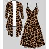 3D Leopard Print Printed  Set Dress Coat for Valentine's Day, Eccentric Classical Totem Fashion Print,suitable for Various Scene Fashion Styles