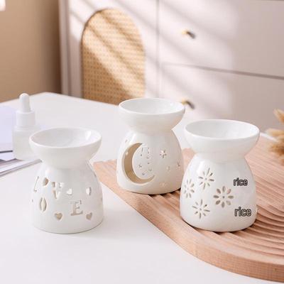 White Porcelain Essential Oil Burner Candle Aroma Diffuser - Ceramic Aroma Lamp 25 New Designs