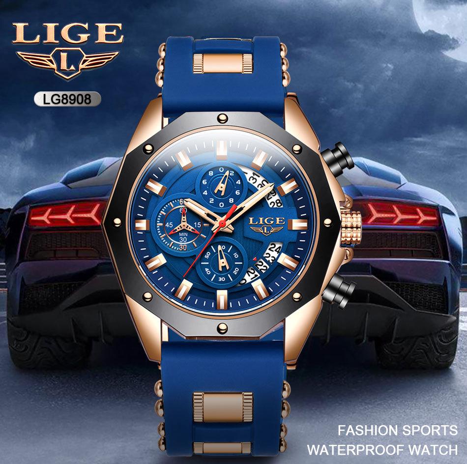 Men's Fashionable Multifunctional Luminous Waterproof Quartz Sports Watch
