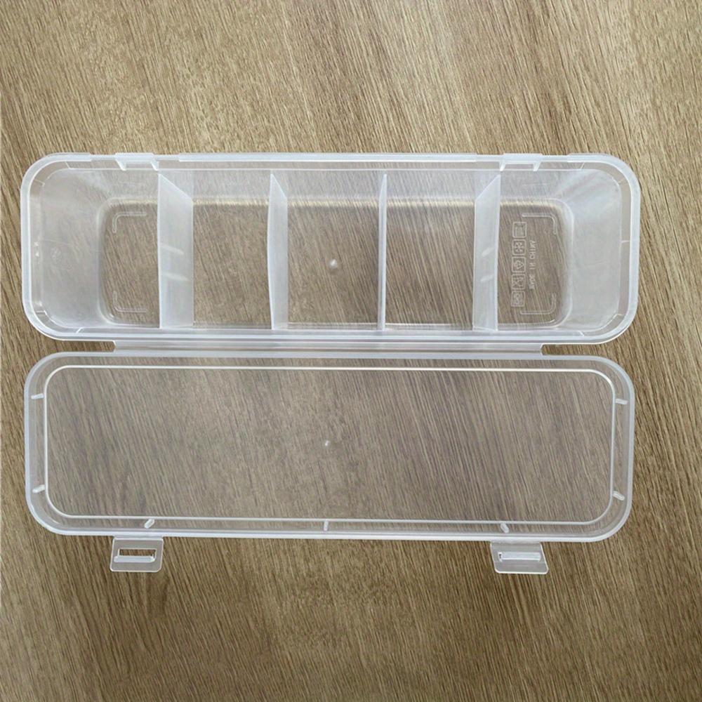 1pc Plastic Hair Accessories Jewelry Sorting Box Five Compartment Storage Box Desktop Miscellaneous Items Data Cable Storage