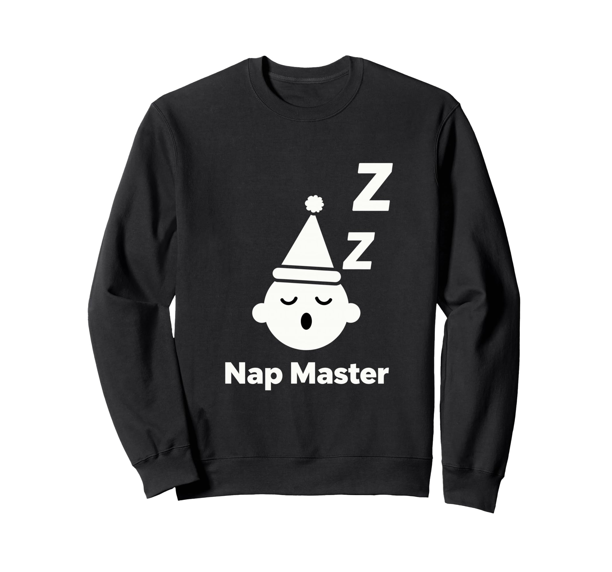 Свитшот с минималистичным дизайном в стиле line art на тему сна и юмора  Мастер сна