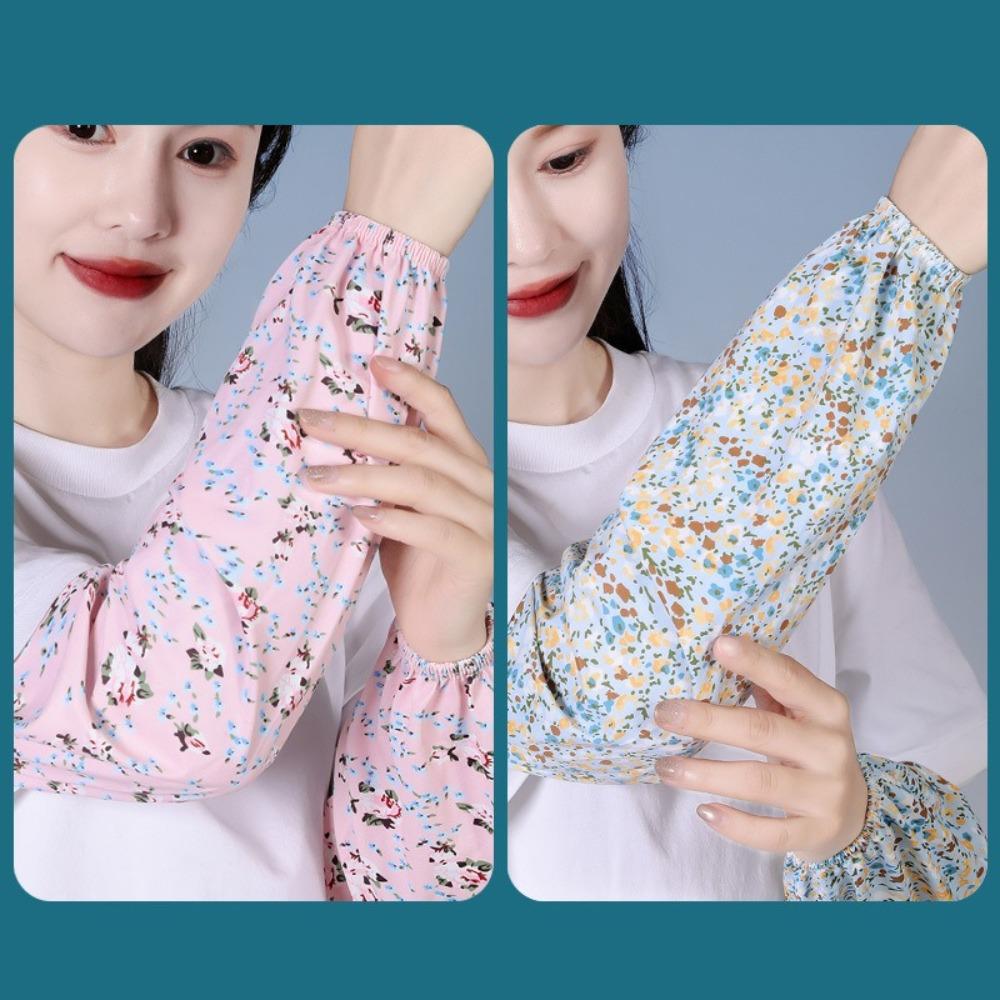 Anti-UV Ice Silk Gloves Loose Long Mittens New Sunscreen Sleeves  Summer