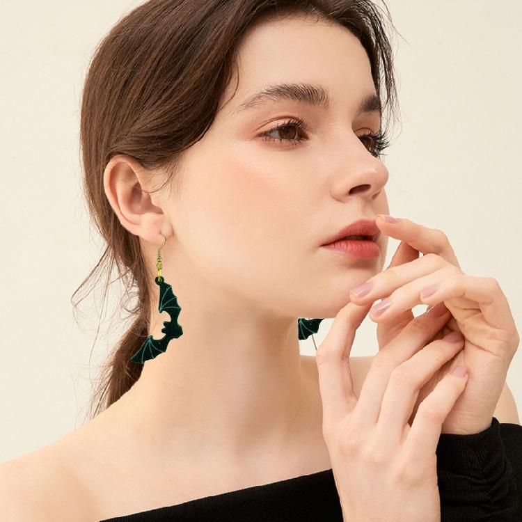 Halloween Bat Earrings Silicone Mold Resin Backpack Pendant Mold for DIY Crafts