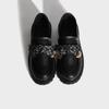 Spring and summer new fashion Huizhou women's shoes solid color loafers platform shoes women's comfortable thick heel British style small leather